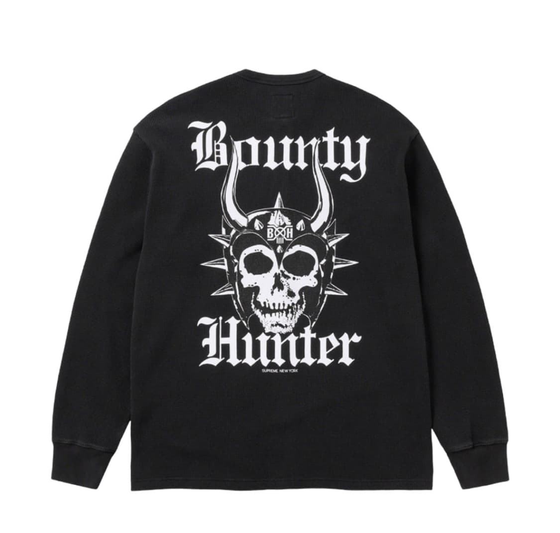 슈프림 x 바운티 헌터 써멀 헨리 롱슬리브 탑 블랙 - 23FW 상품이미지2