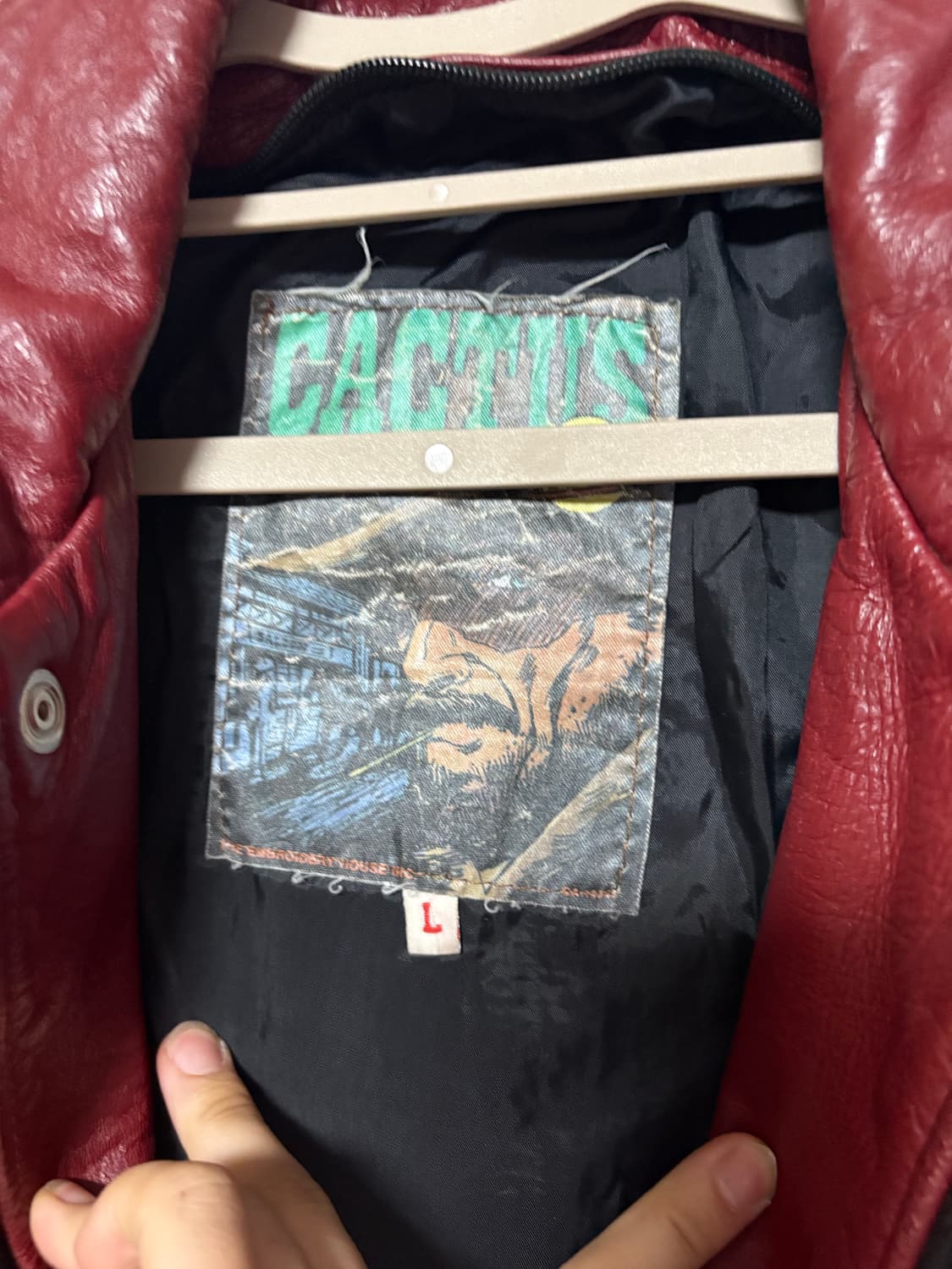 95 퀸스 바시티 레더 자켓  상품이미지3