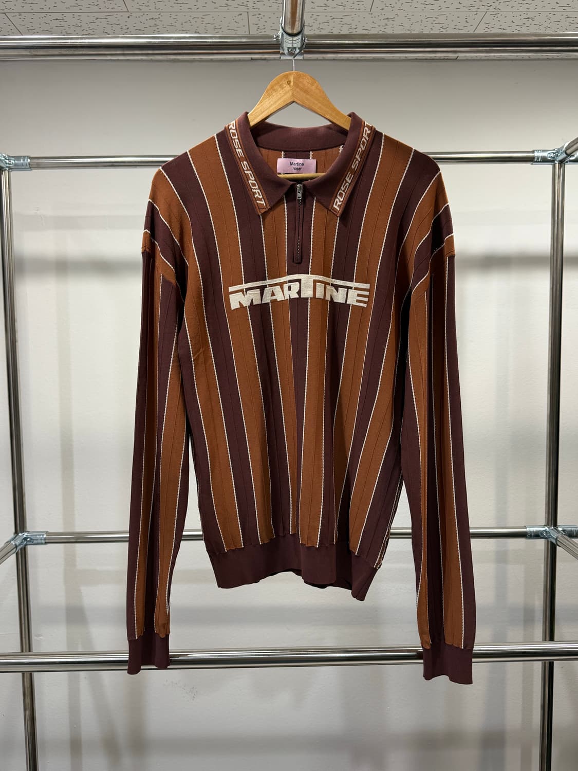 Martine Rose — Logo Polo Brown 상품이미지1
