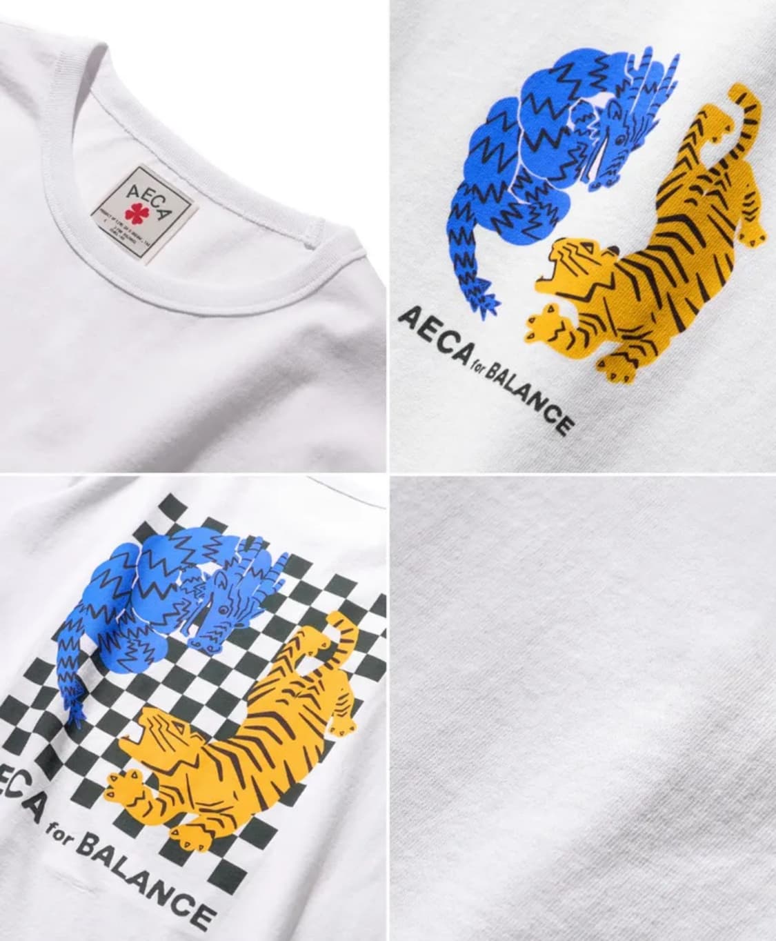 NECK AND NECK HALF SLEEVE TEE-WHITE 상품이미지3