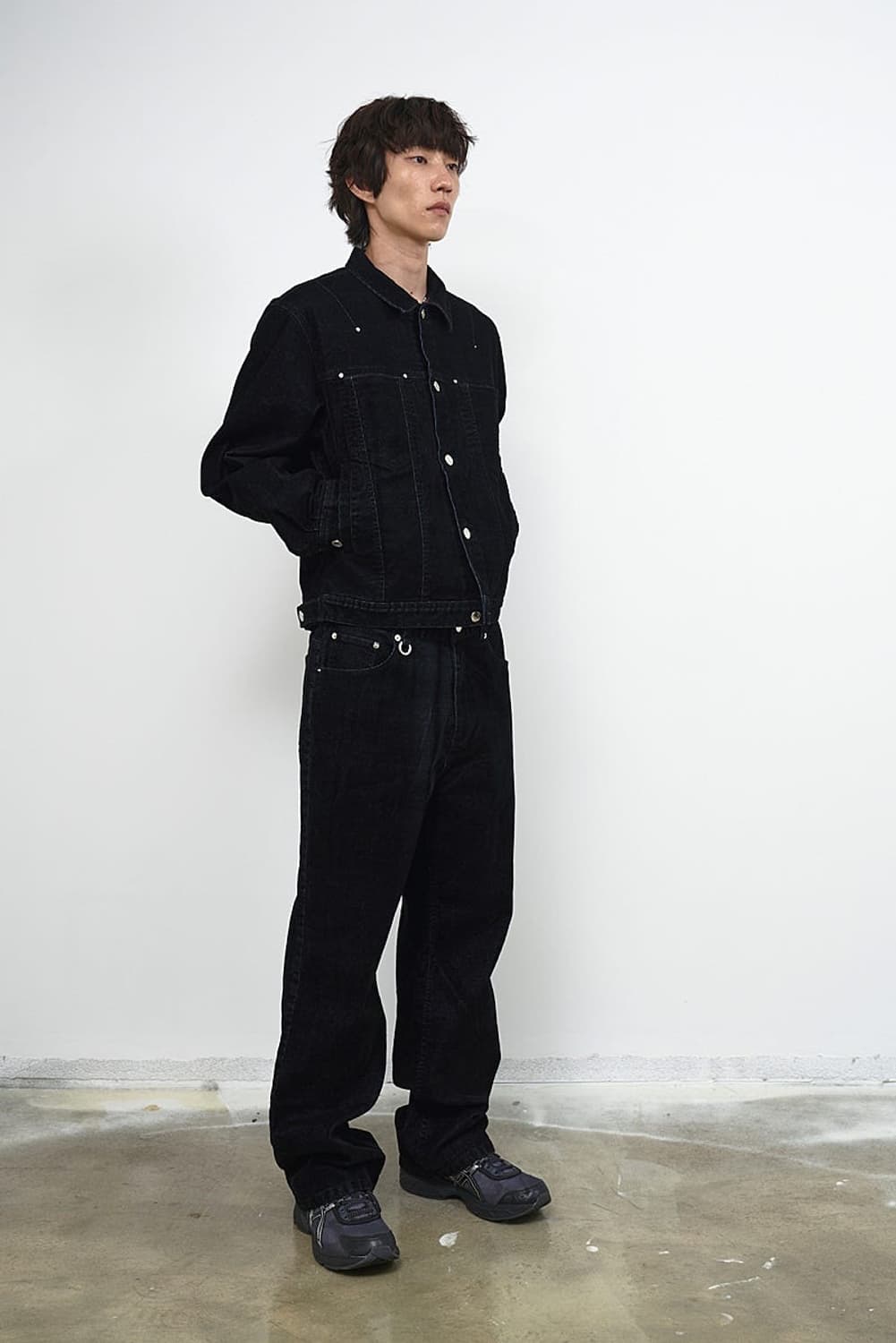 서피스에디션 / 블랙 벨벳 데님 셋업 / M,L 상품이미지2