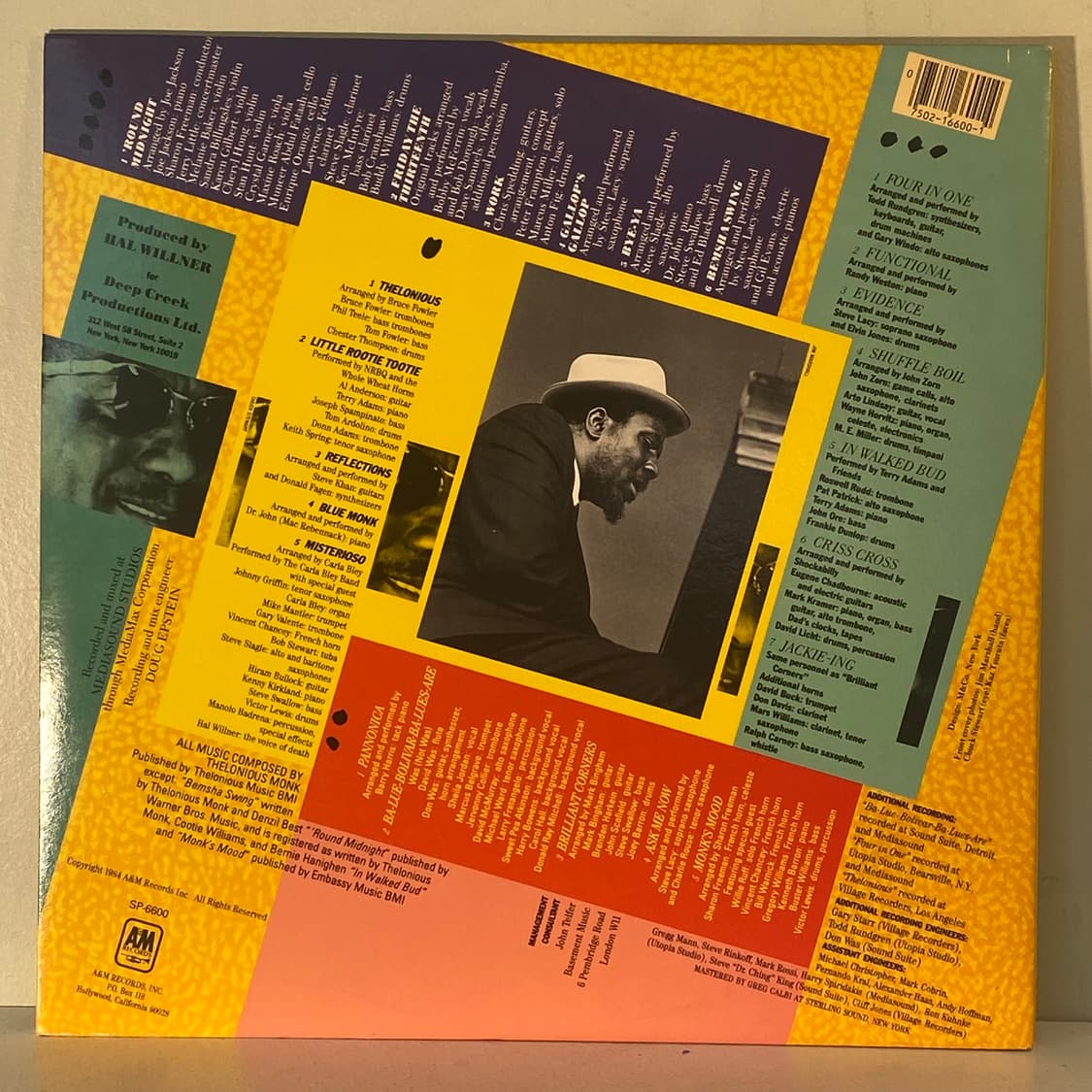 (수입중고LP-재즈) A Tribute To Thelonious Monk 상품이미지2