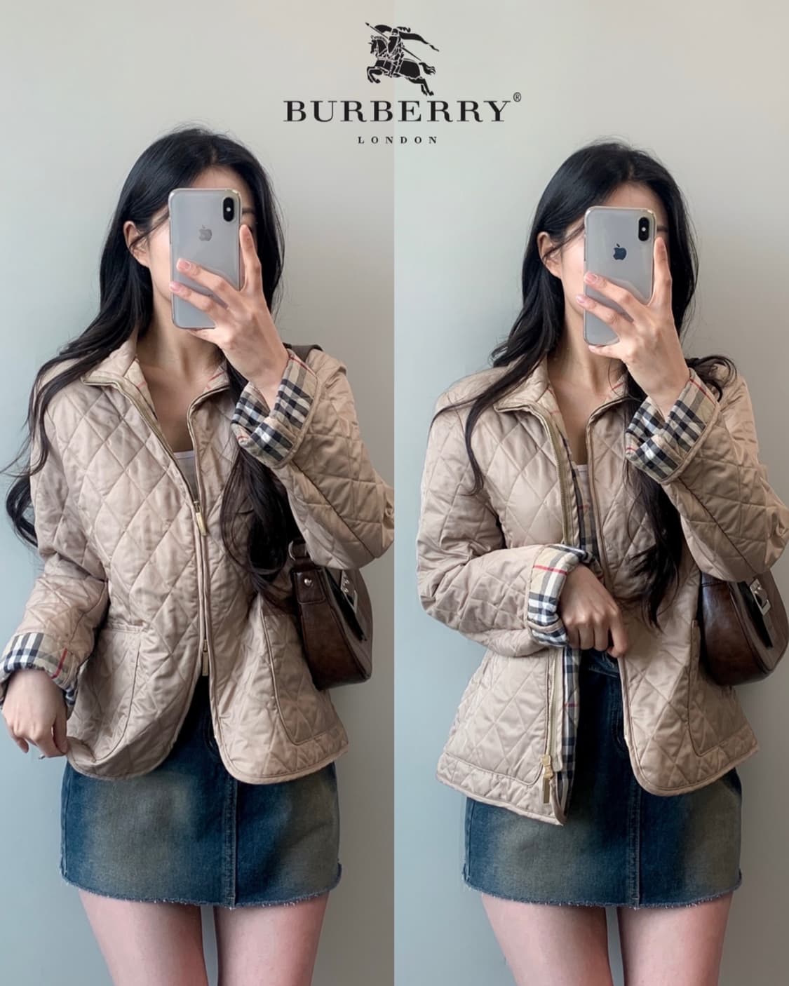 버버리 퀼팅 자켓 상품이미지1