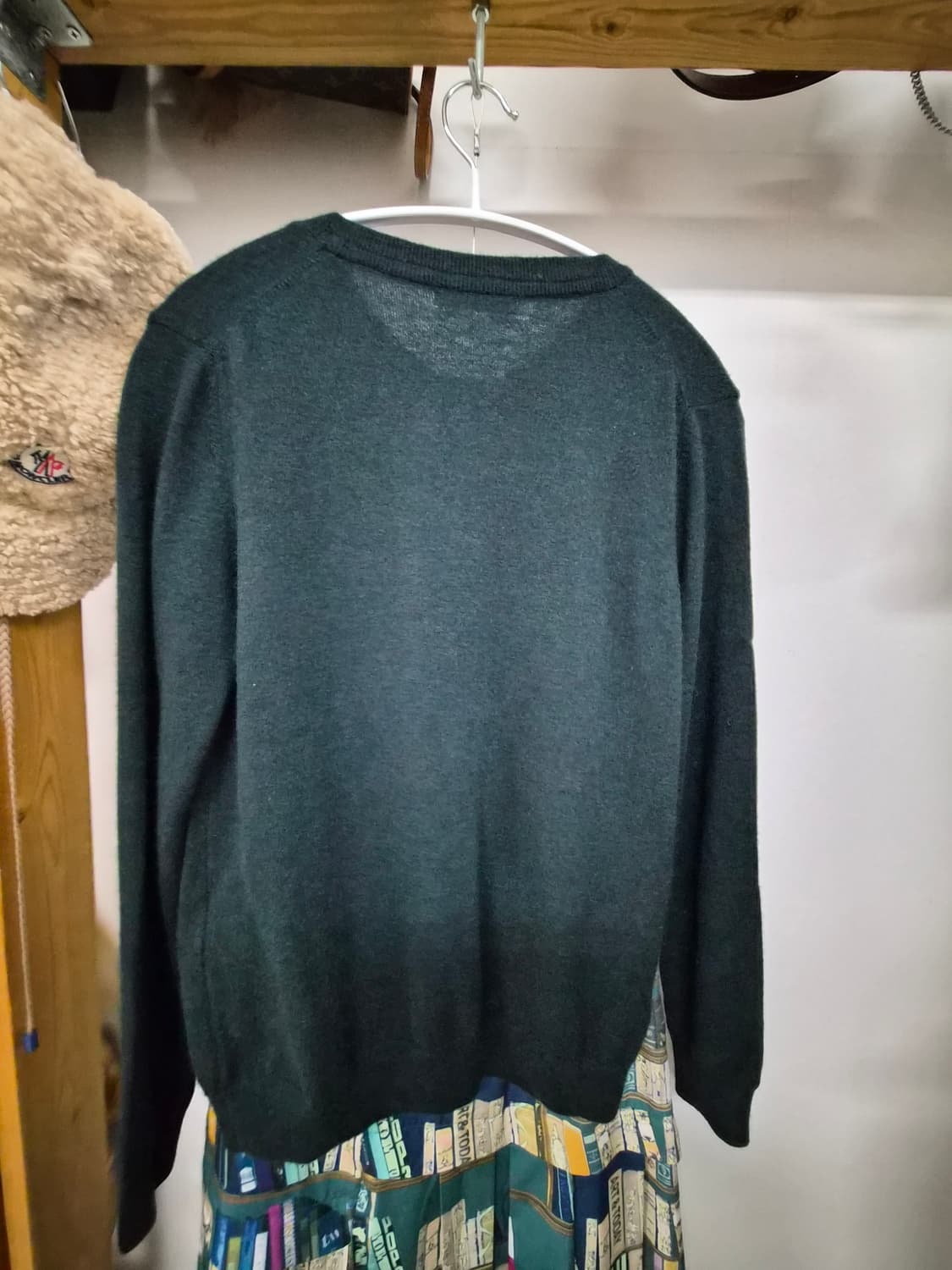 키이스 순모가디건. lusso 언발 일러스트 스커트 상품이미지6