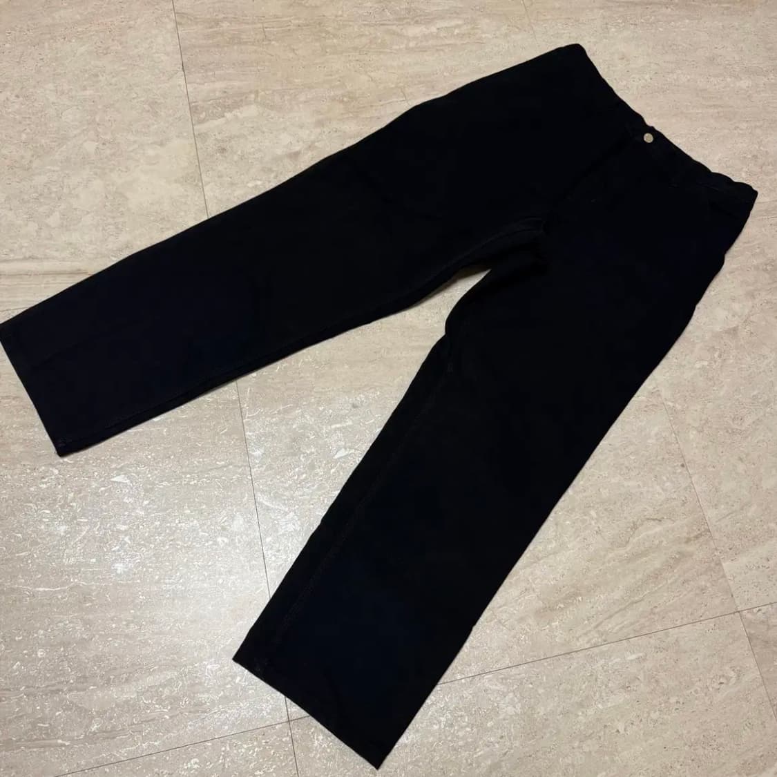 [32X32] 칼하트WIP 싱글니 디어본 블랙 상품이미지2