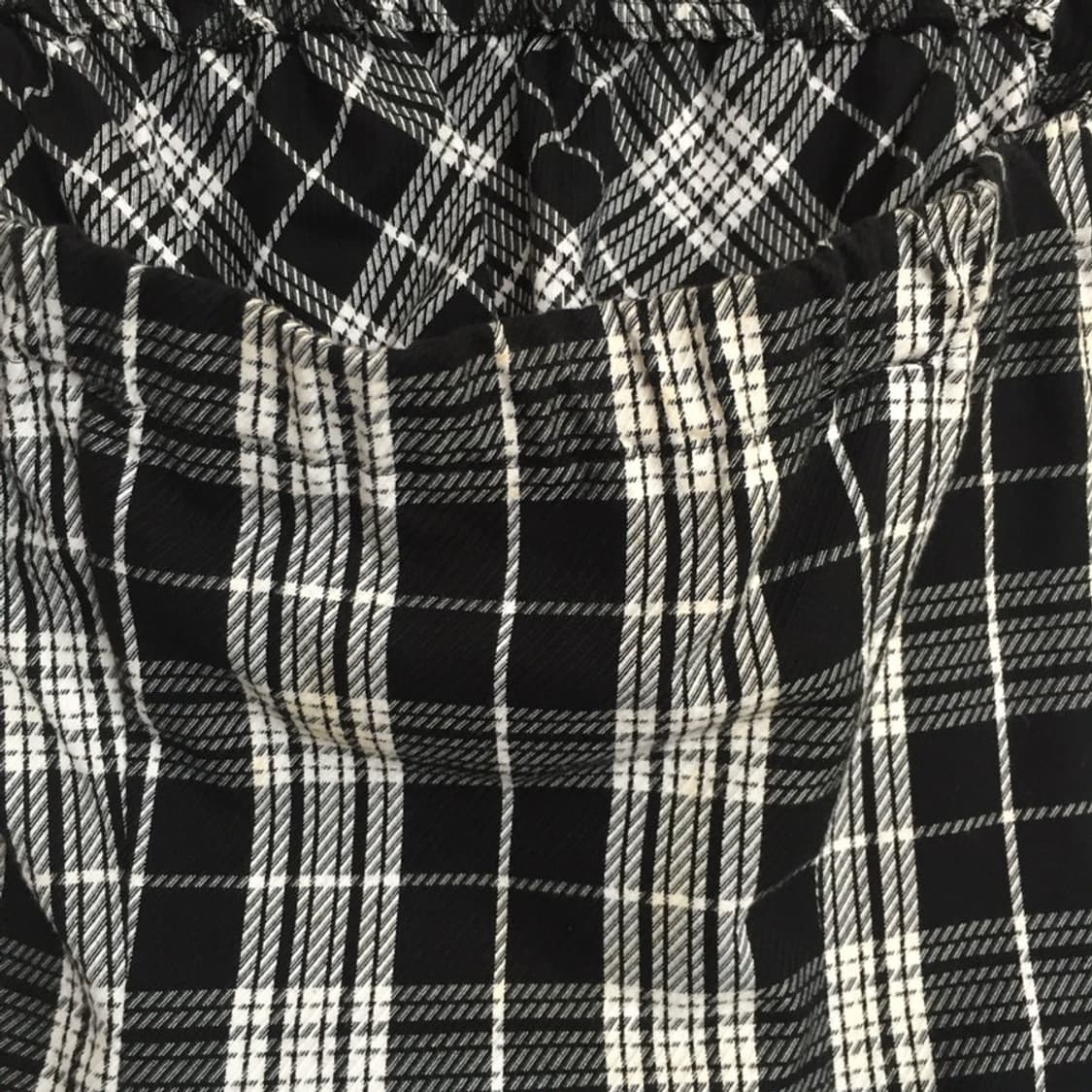 645.  black and white check slim mini dr 상품이미지6
