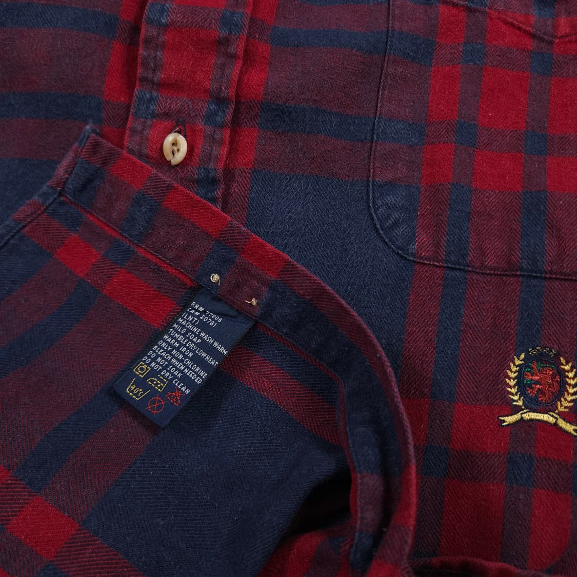 2XL(110) 타미 힐피거 플란넬 타탄체크 셔츠 상품이미지6