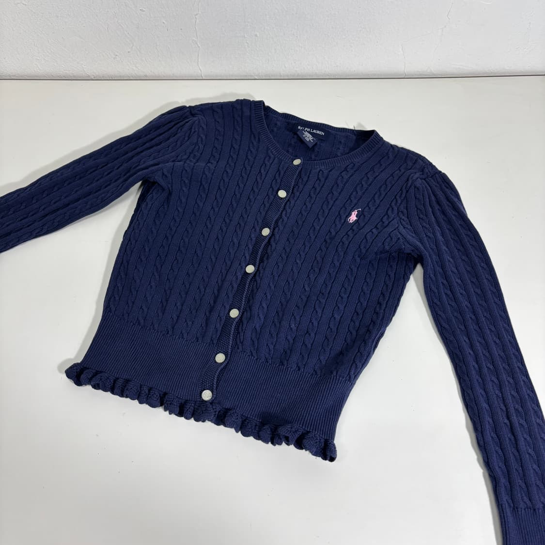 6M 폴로베이비 네이비 6개월 꽈베기가디건 상품이미지2
