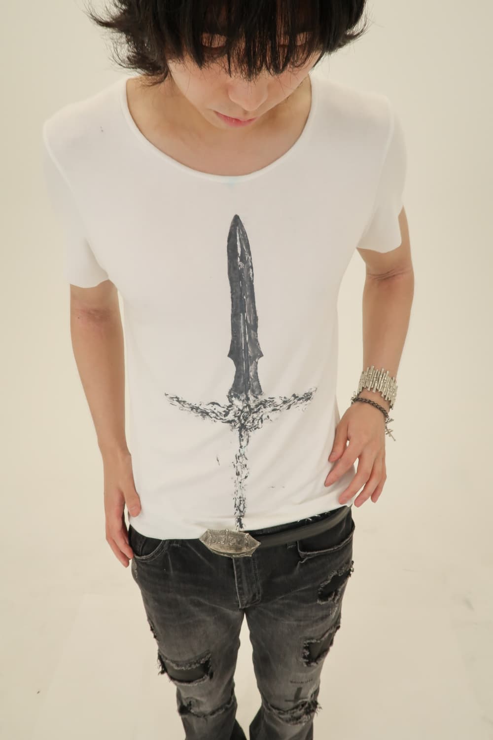 [Crystal Statue] Glaive Hand-printed Tee 상품이미지6
