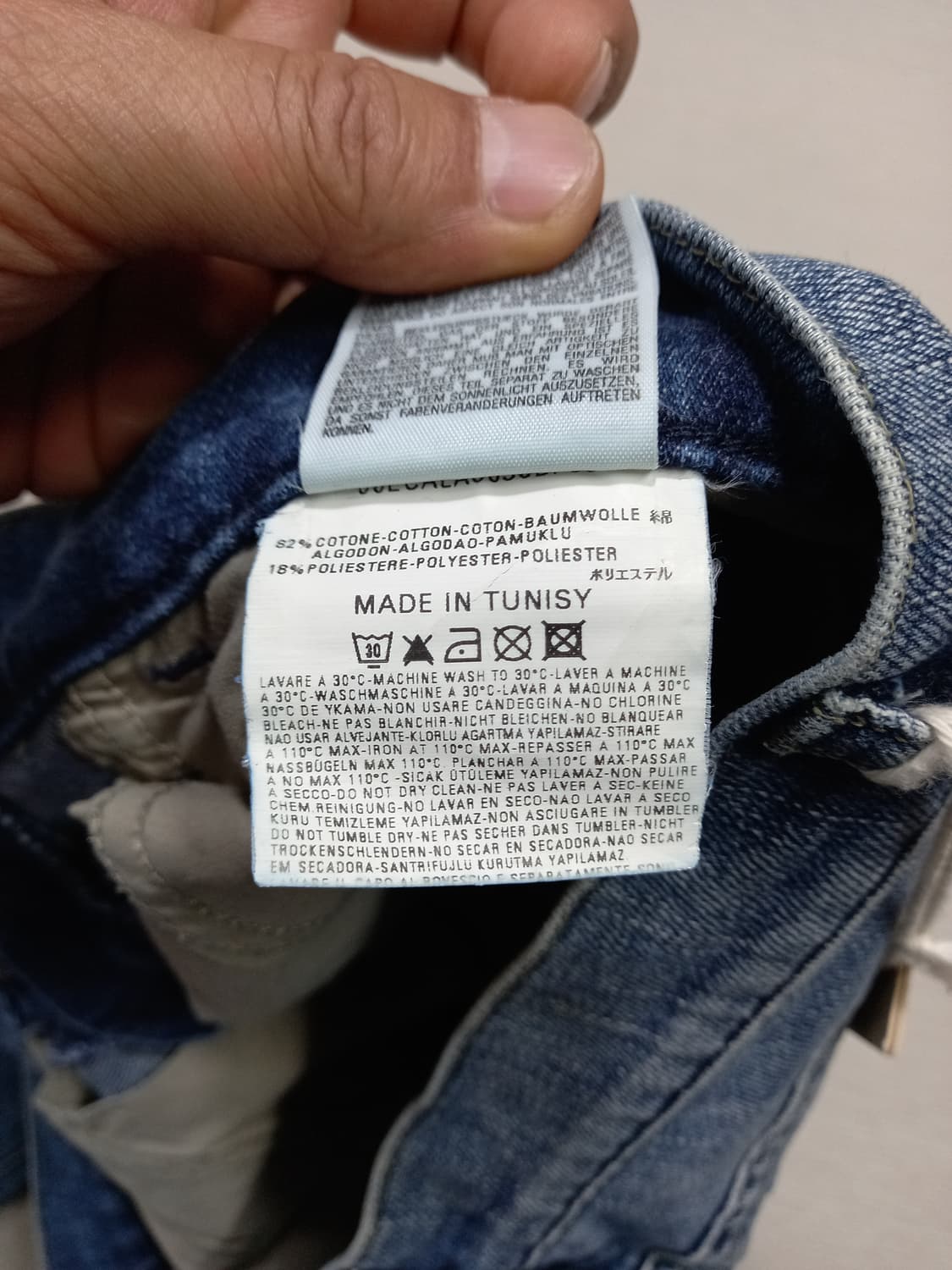 26 새상품 DIESEL LIV 골반 워싱 일자진 26-617 상품이미지9