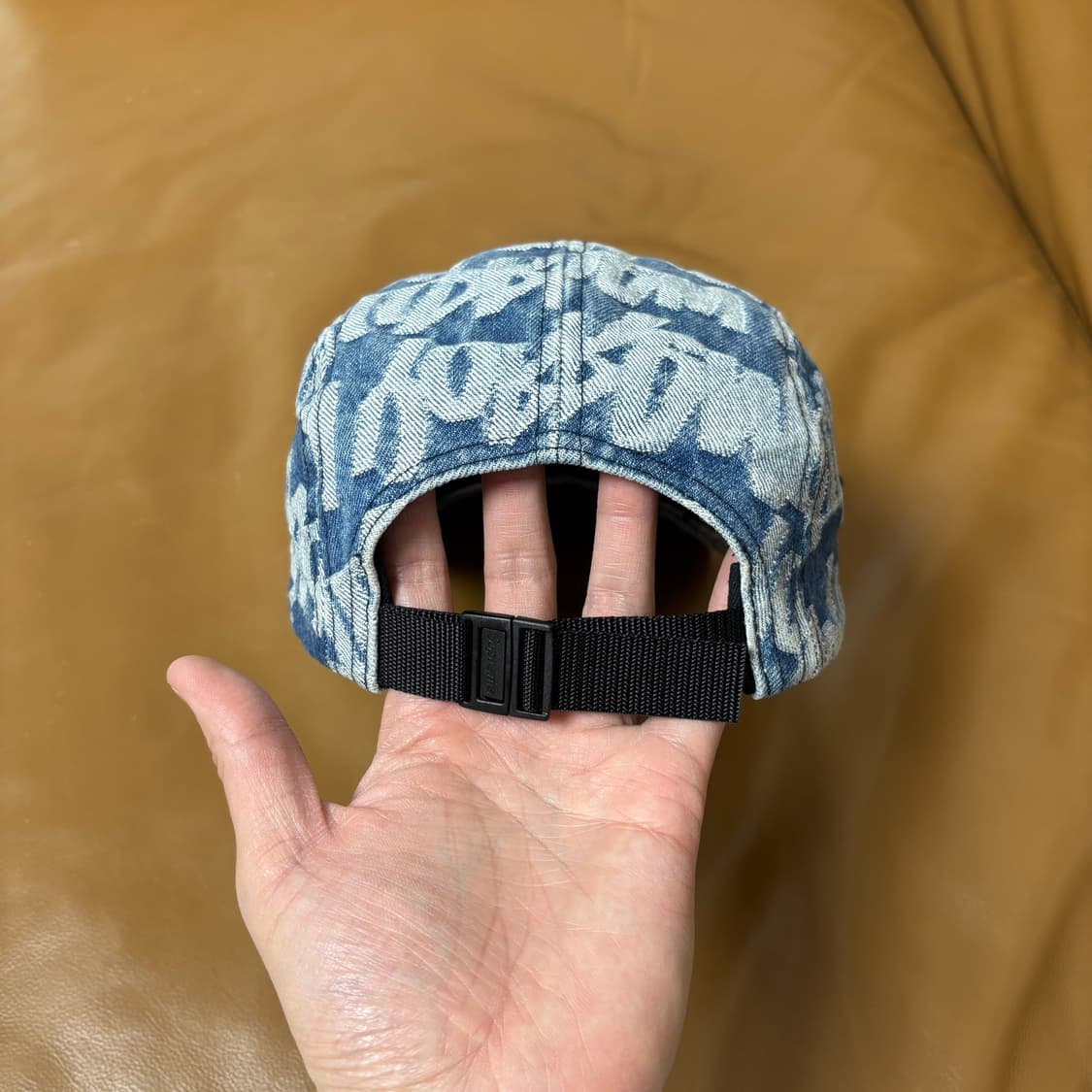 슈프림 캠프캡 모자 박스로고 워시드 데님 상품이미지7