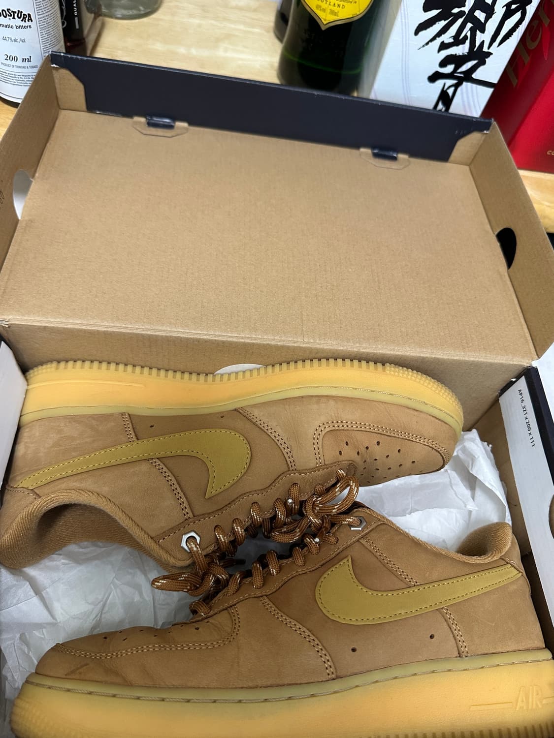 나이키 에어포스 로우 브라운 260 상품이미지4