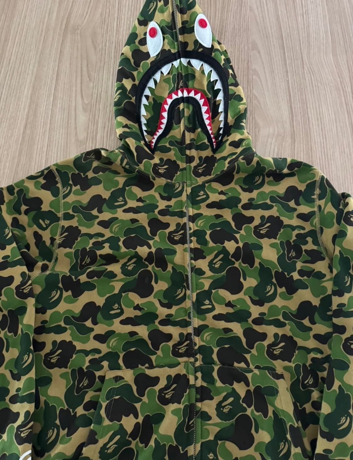 베이프 아수라 샤크 후드집업 카모 XL 상품이미지1