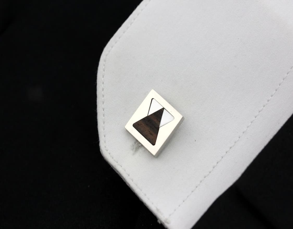 지방시 B+등급 천연자개 나무 한정판 남자 명품 커프스 상품이미지7