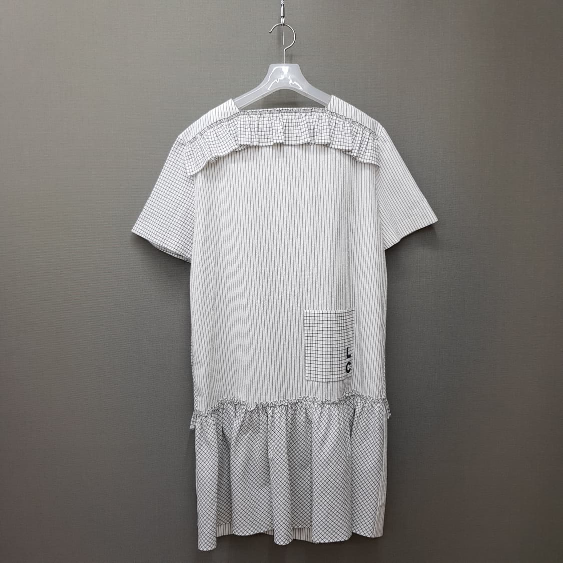 럭키슈에뜨 2020 스트라이프 배색 리본 장식 원피스 36사이즈 상품이미지6