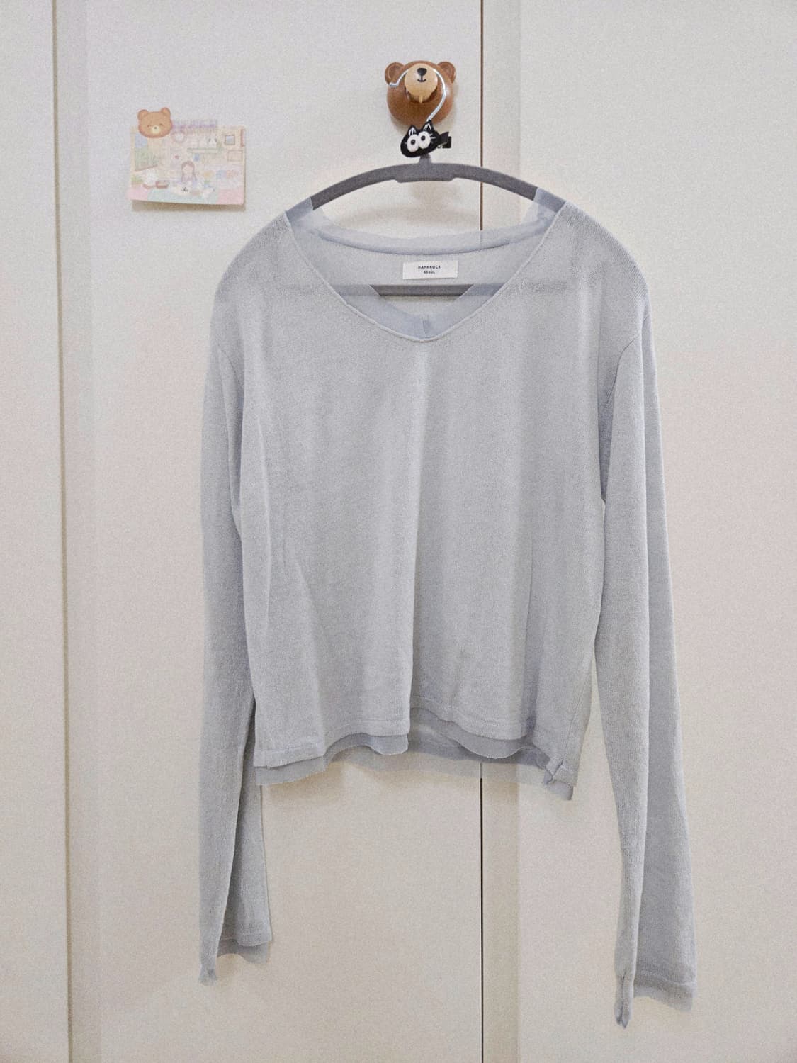 [새상품] 언더비 쉬폰 레이어드 니트 (옷장정리) 상품이미지1