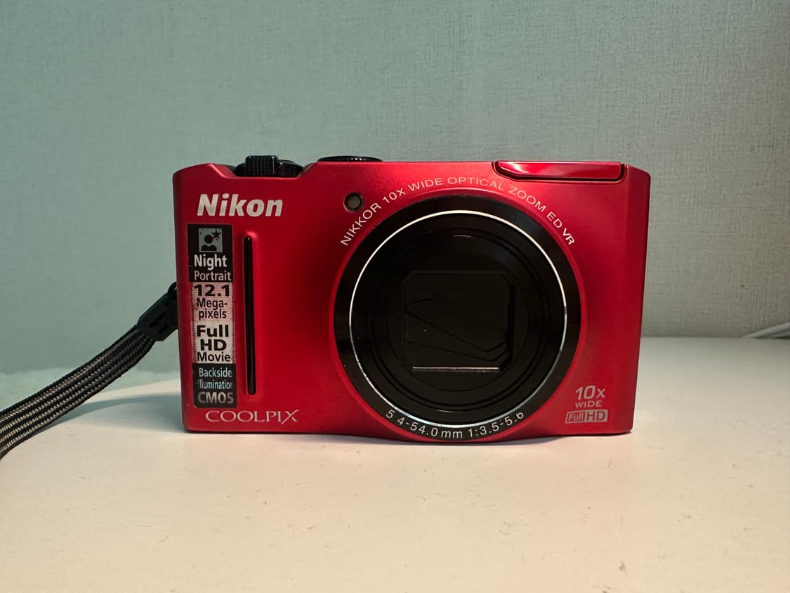 팝업플래시✨(희귀) 니콘 쿨픽스 S8100 레드 색상 상품이미지1