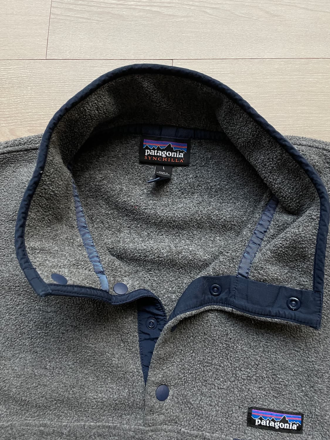 파타고니아 신칠라 니켈 네이비 그레이 플리스 patagonia 상품이미지3