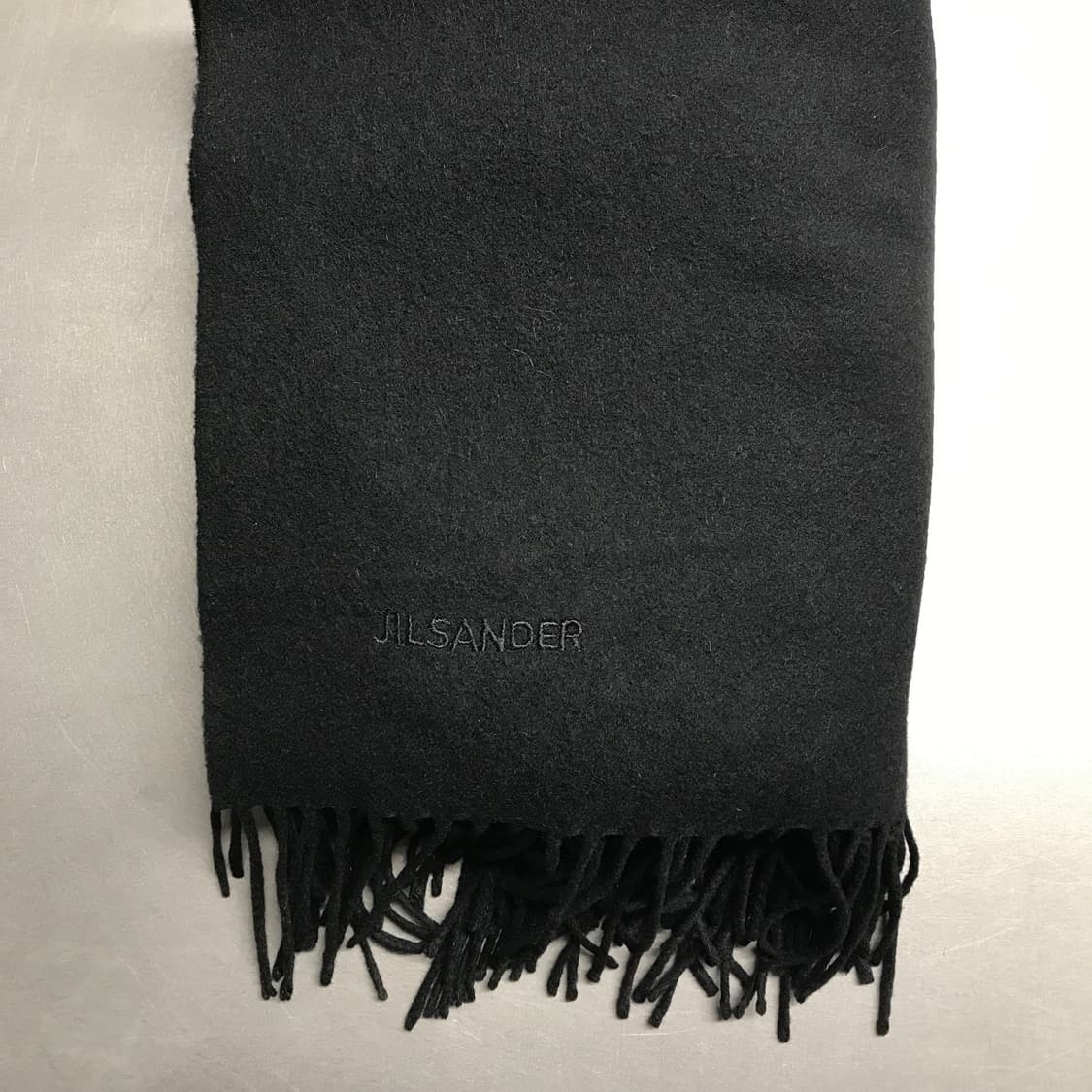 질샌더 로고 머플러 블랙 상품이미지3