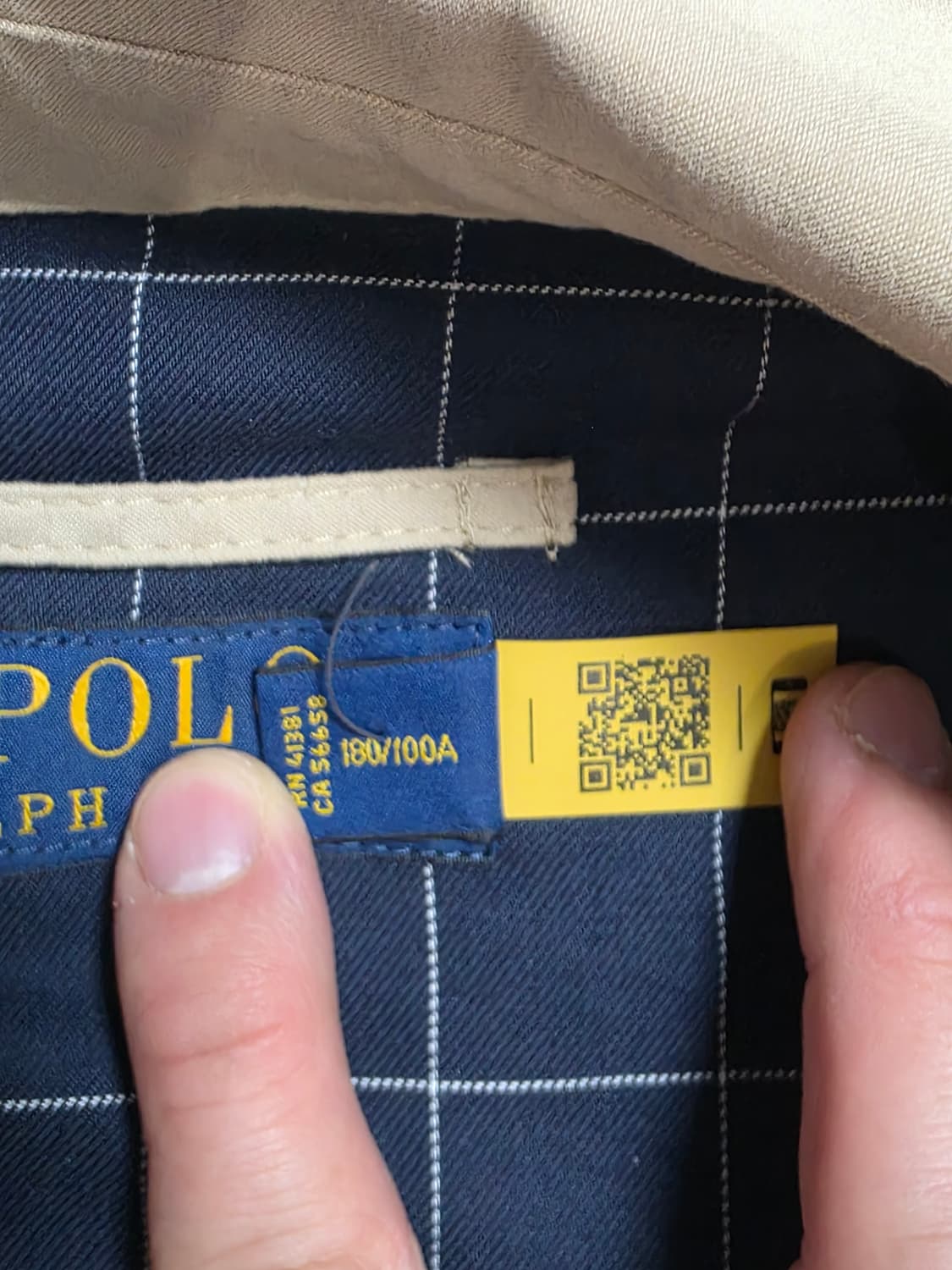 폴로 랄프로렌 베이지 qr L사이즈 자켓  바이스윙 해링턴 바라쿠다 상품이미지3