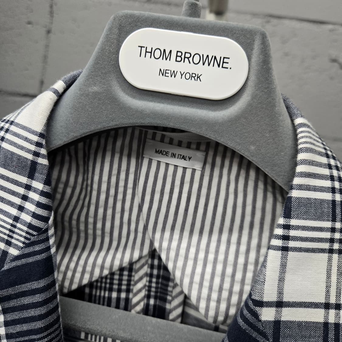 새상품 / 톰브라운 RWB 암밴드 체크 블레이저 수트 정장 셋업 2&1 상품이미지3