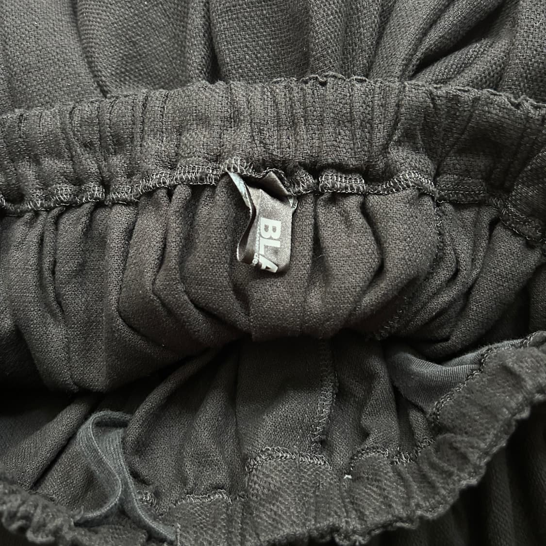 Asymmetry Texture Detail Skirt Pants 상품이미지5