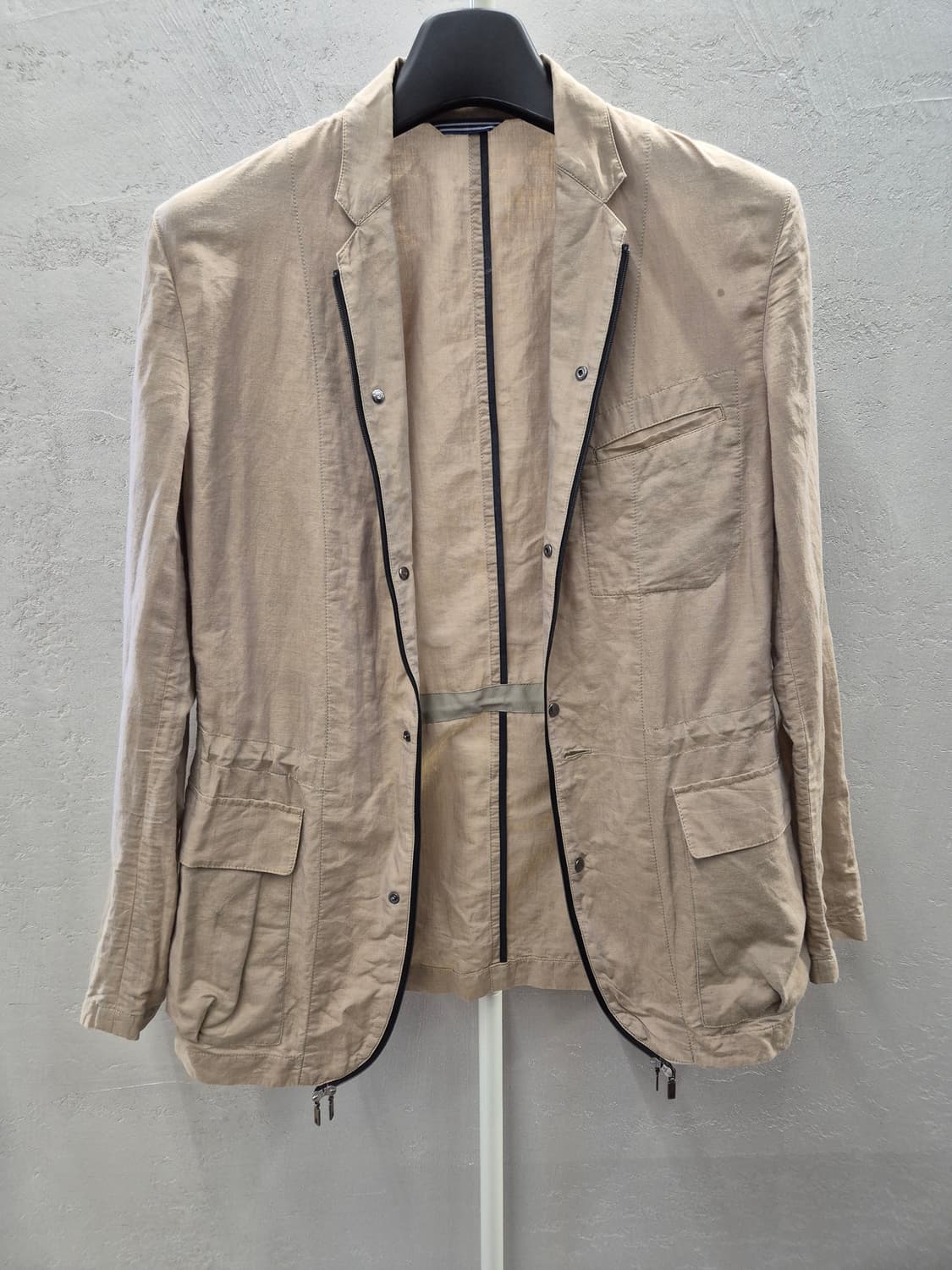 랑방 나일론 베이지자켓  상품이미지2