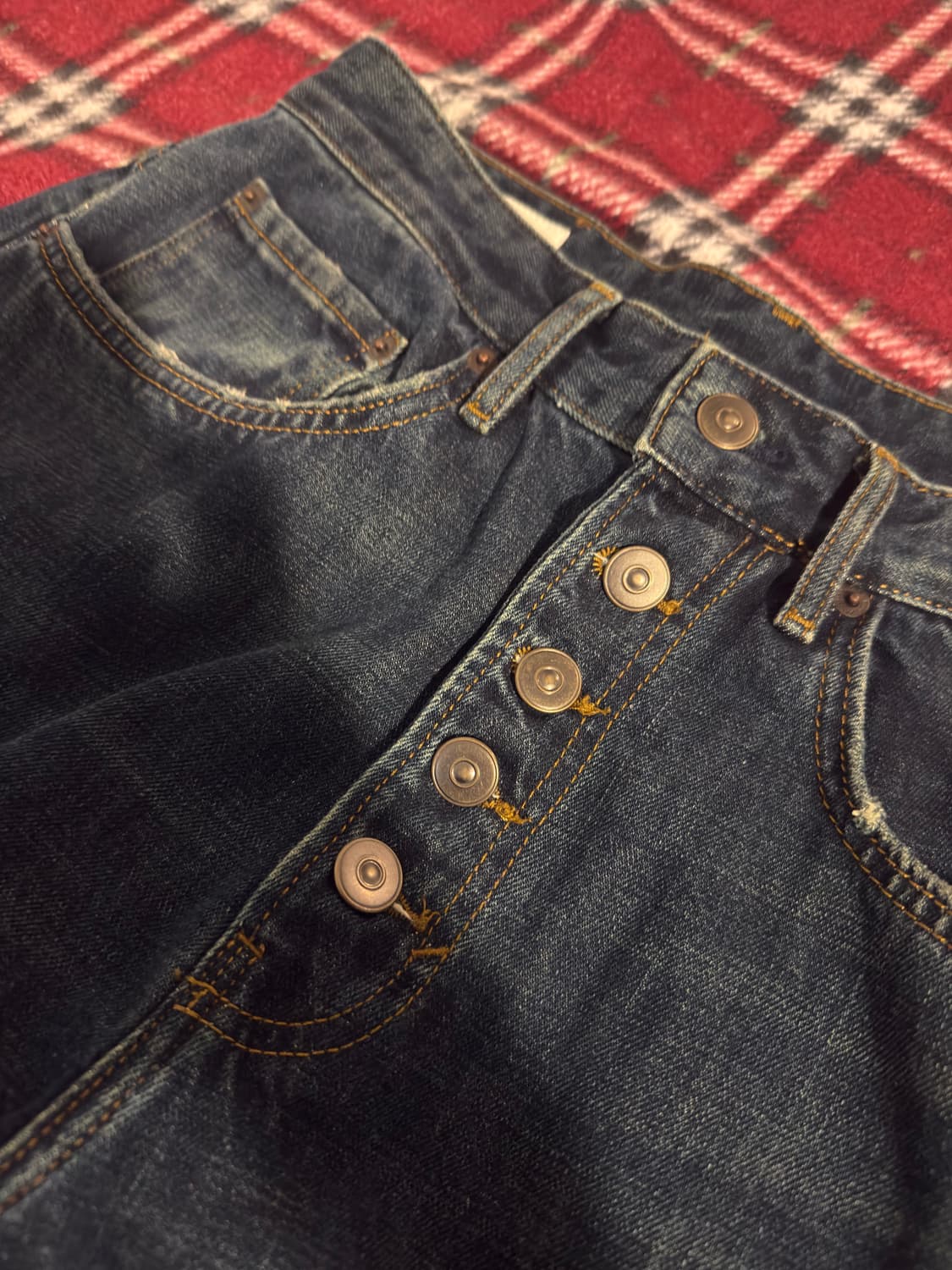 자라 버튼플라이 벌룬핏 데님 상품이미지1