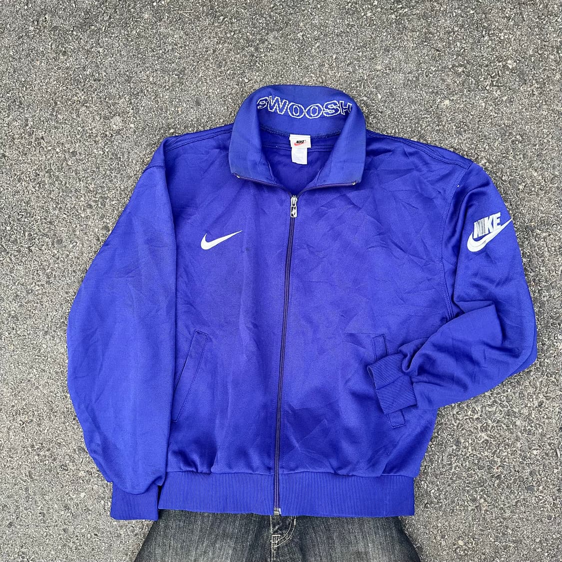 90s 나이키 재팬 올드스쿨 져지 트랙탑 자켓 XL 상품이미지3