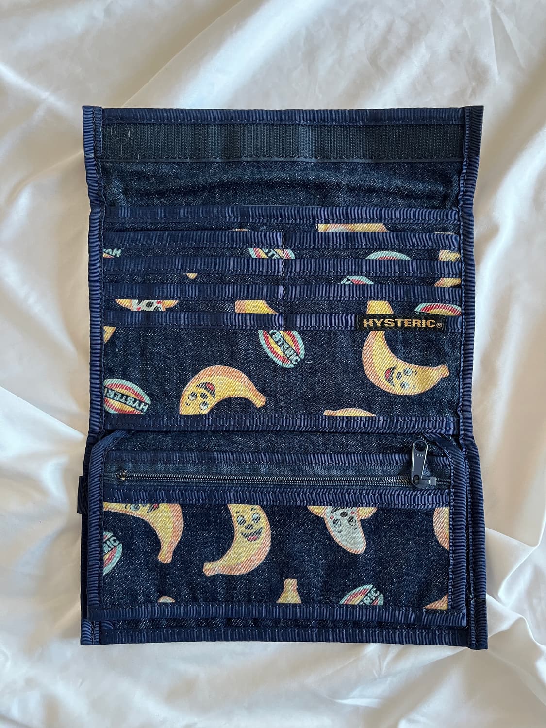 히스테릭 글래머 아카이브 웃는 바나나 데님 장지갑 월렛 상품이미지3