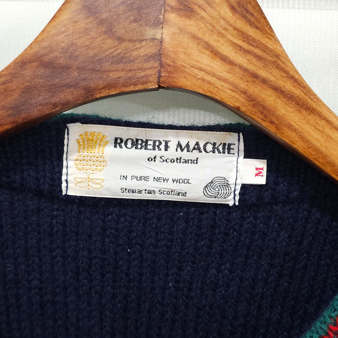 스코틀랜드 ROBERT MACKIE 가디건 니트 스웨터- M 상품이미지7
