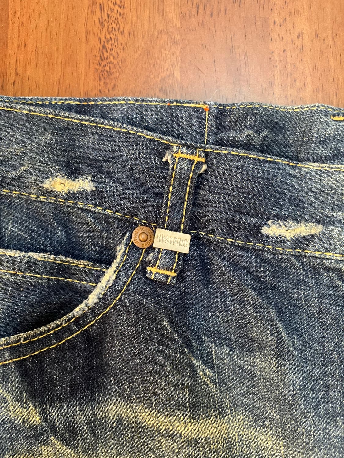 히스테릭 글래머 y2k 서클걸 데님 플레어 스커트 상품이미지5