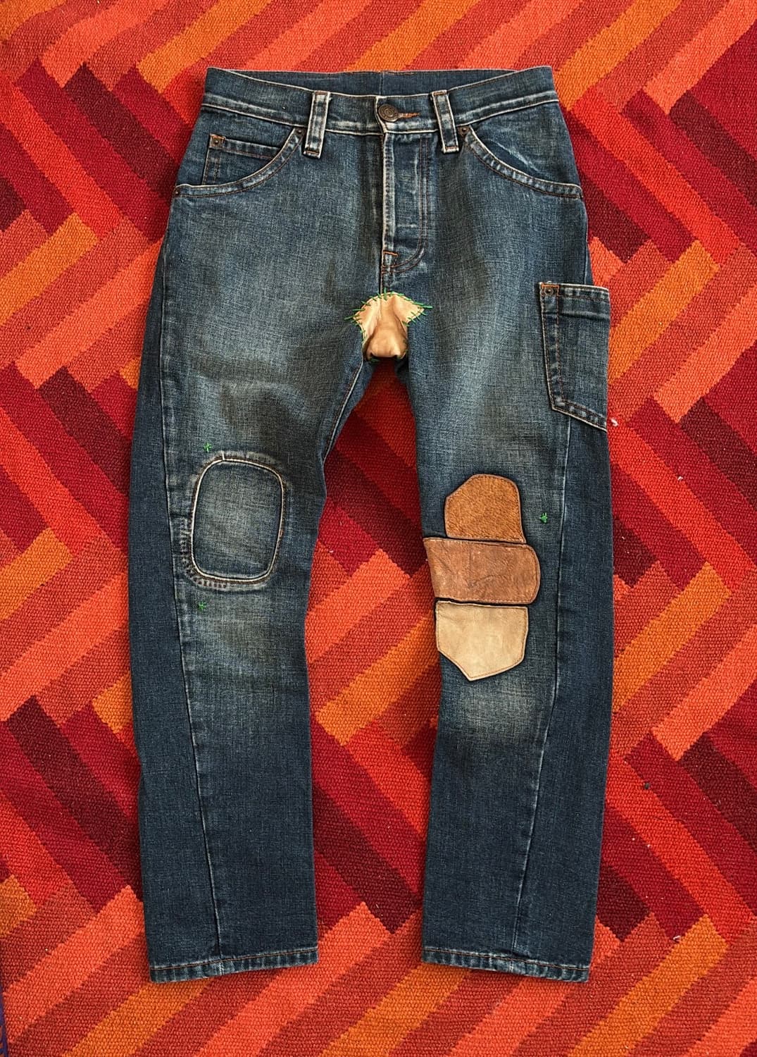 Archive DC/DC Leather Trim Jean 상품이미지2