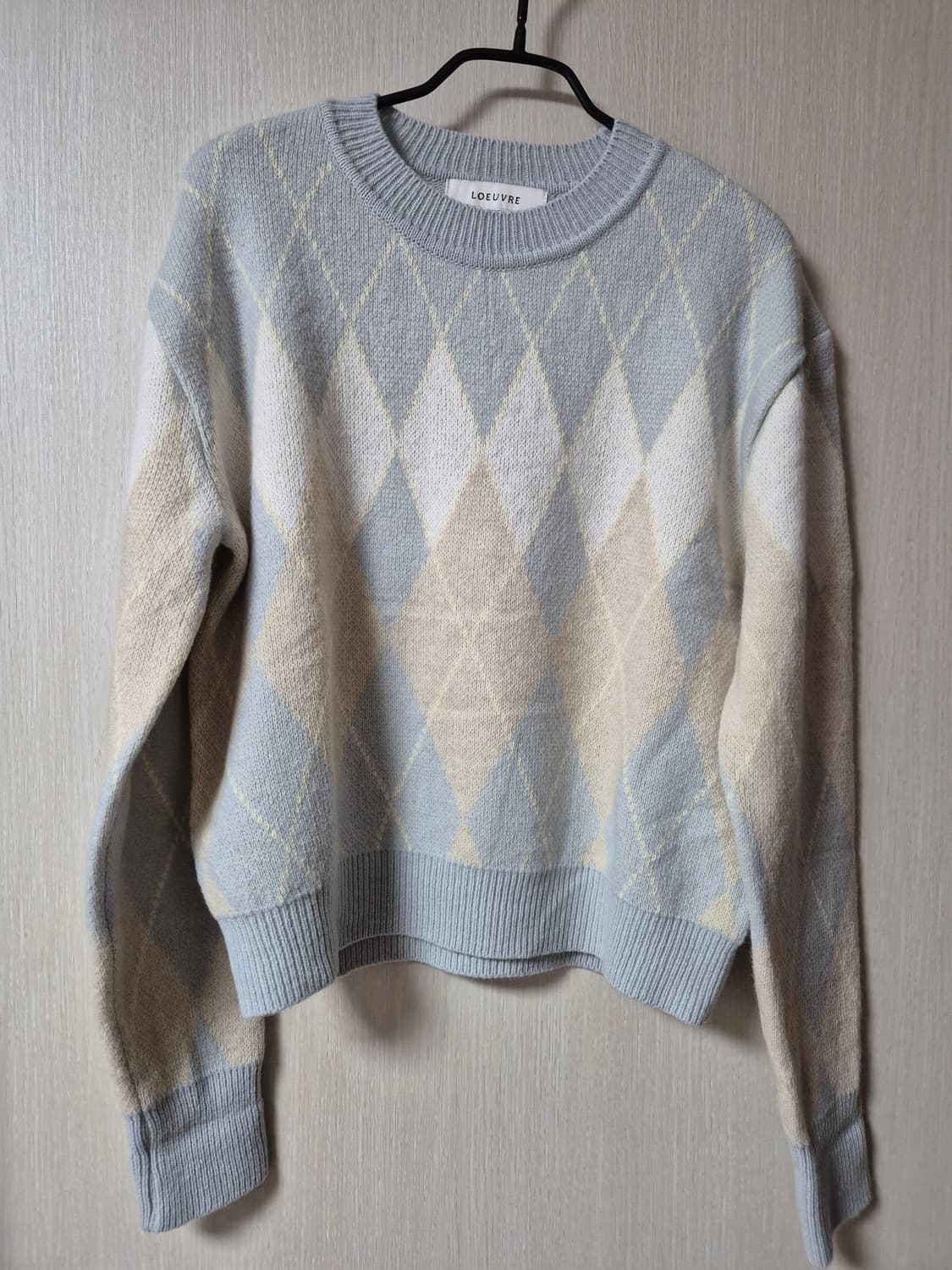 루에브르 아가일 풀오버 니트 스웨터 1 상품이미지3