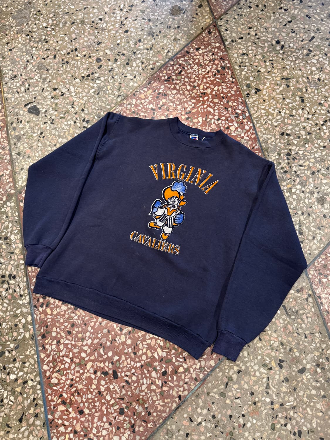 90s Virginia Cavaliers 러셀 스웻 (XL) 상품이미지2