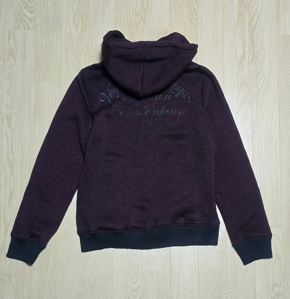 In the attic 인더애틱 레터링 니트레이어 집업 자켓 L 상품이미지5