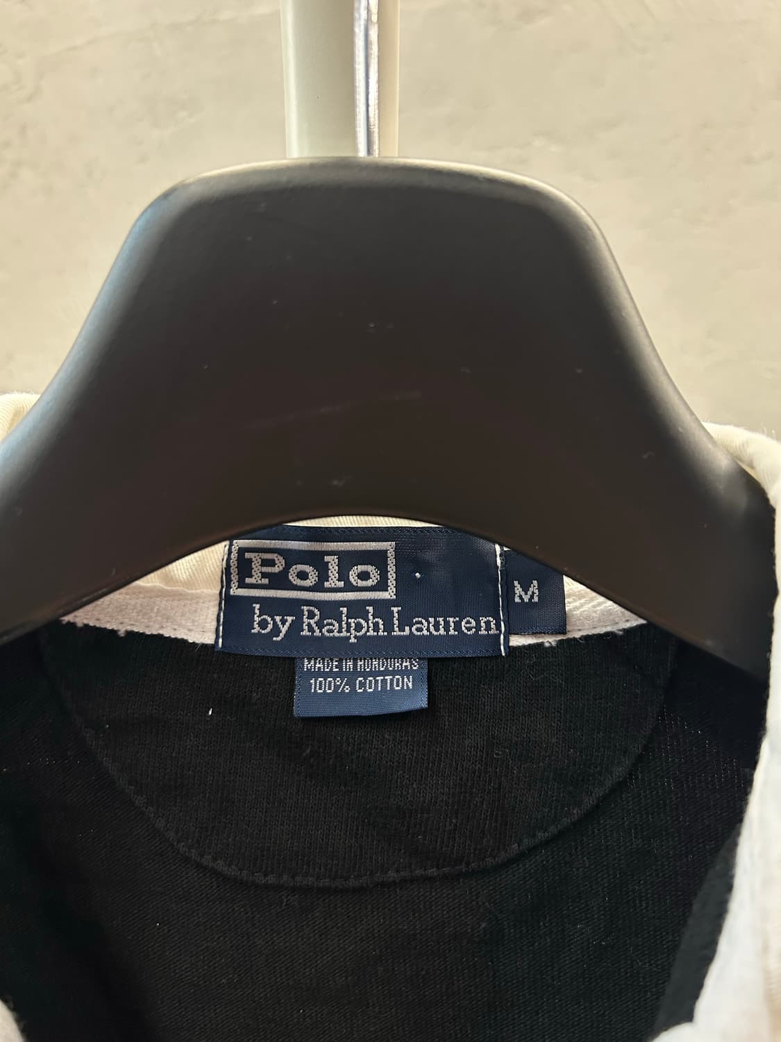 폴로 랄프로렌 럭비 긴팔 티셔츠 블랙 상품이미지5