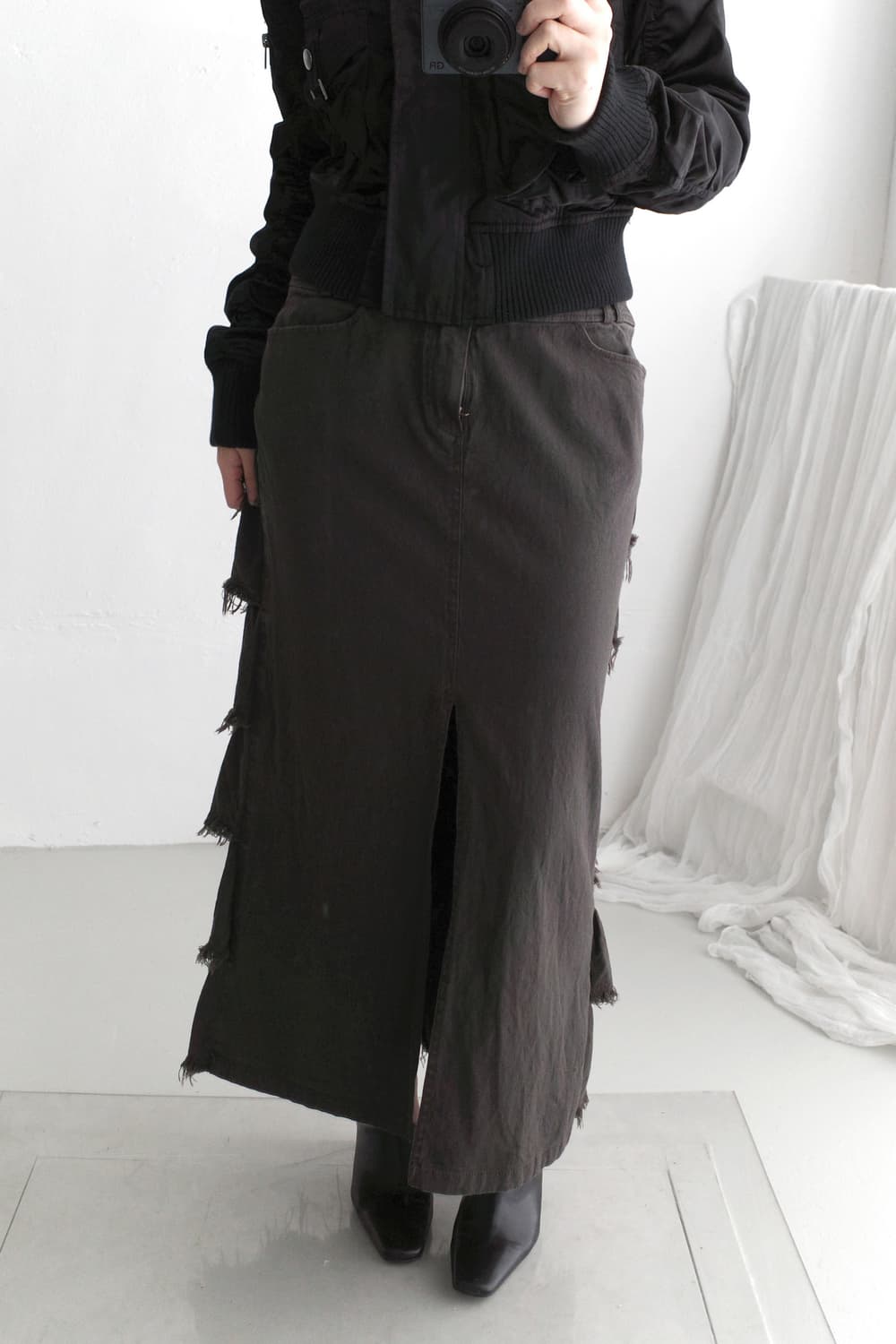 prime) frill long damage skirt 상품이미지7