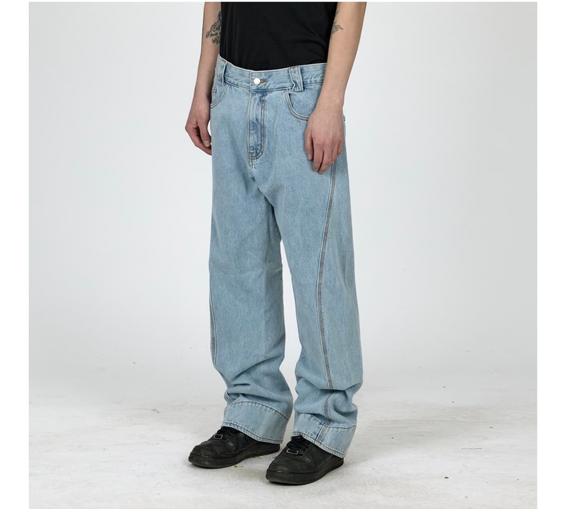 MPa DRIFT DENIM PANTS (STEEL BLUE) M 상품이미지2