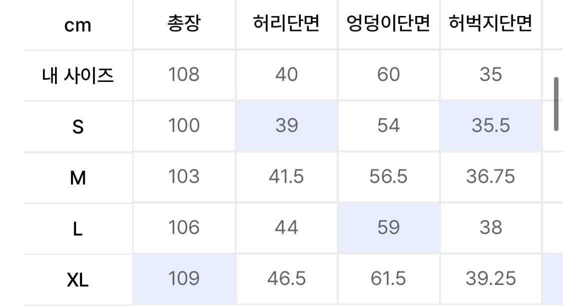 위캔더스 데님팬츠 L  상품이미지3