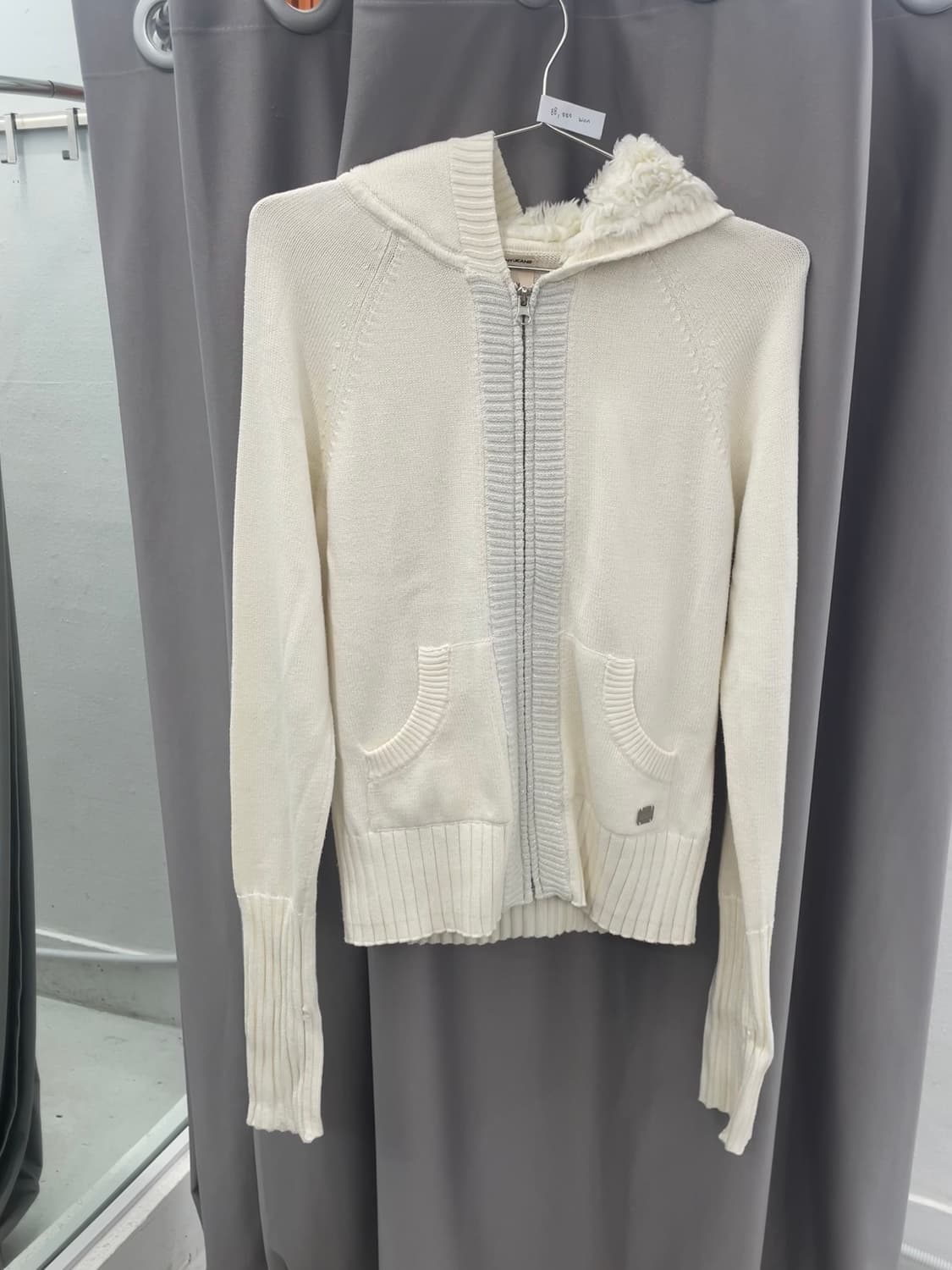 Dkny 크림 후드집업  상품이미지1