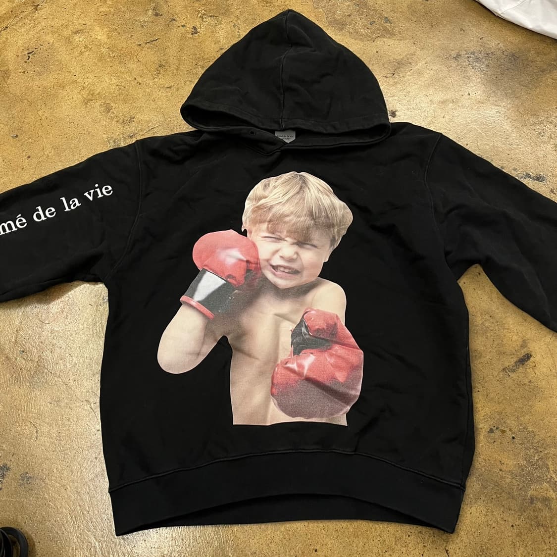 [정품] 아크메드라비 프린팅 검정색 후드티 b16 상품이미지3