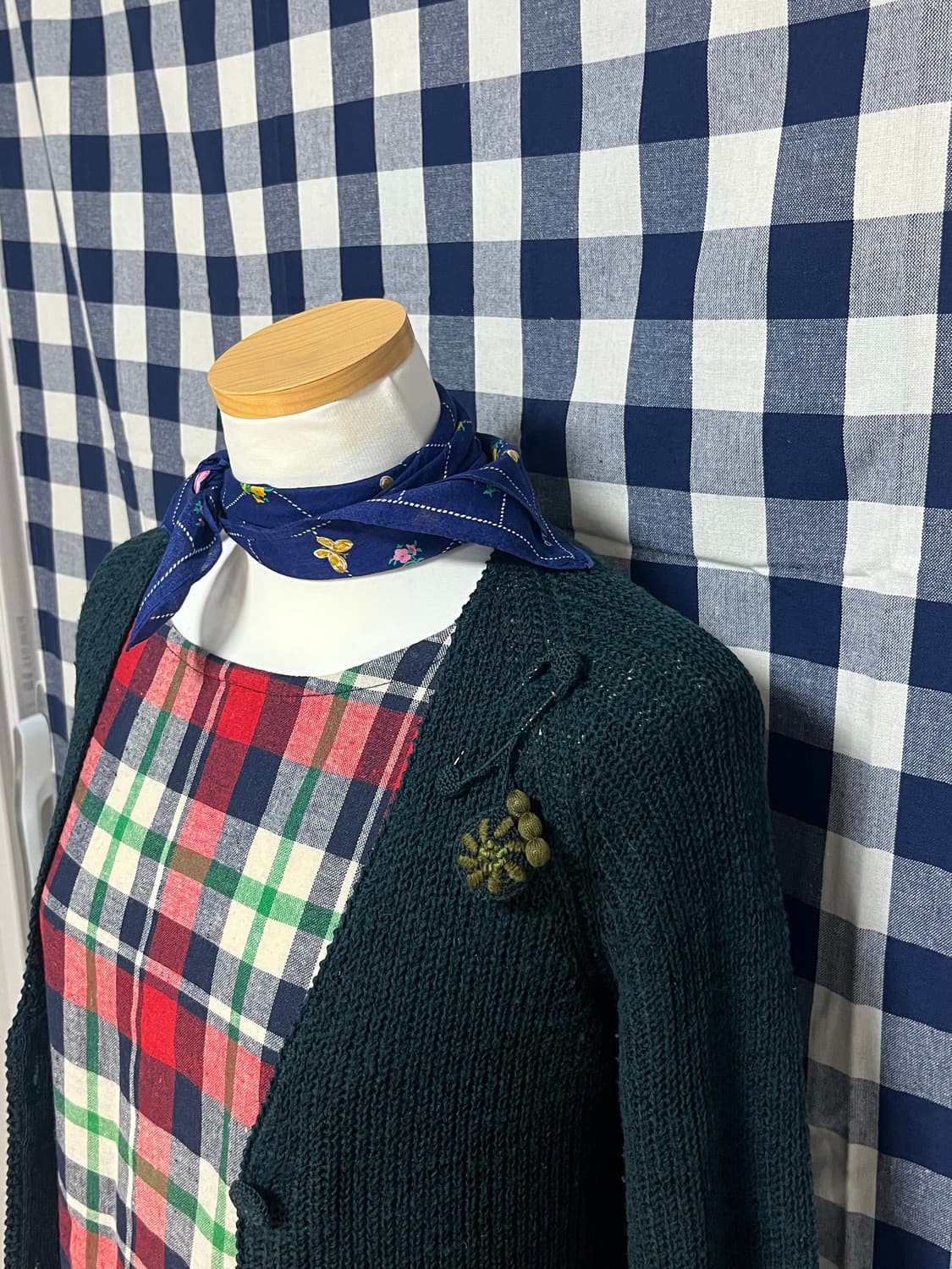 체크 원피스 코디 상품이미지6