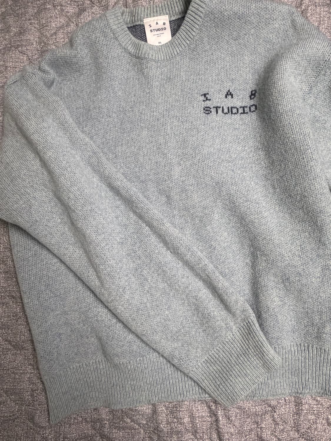 아이앱 스튜디오 니트 스틸블루 XL 상품이미지1