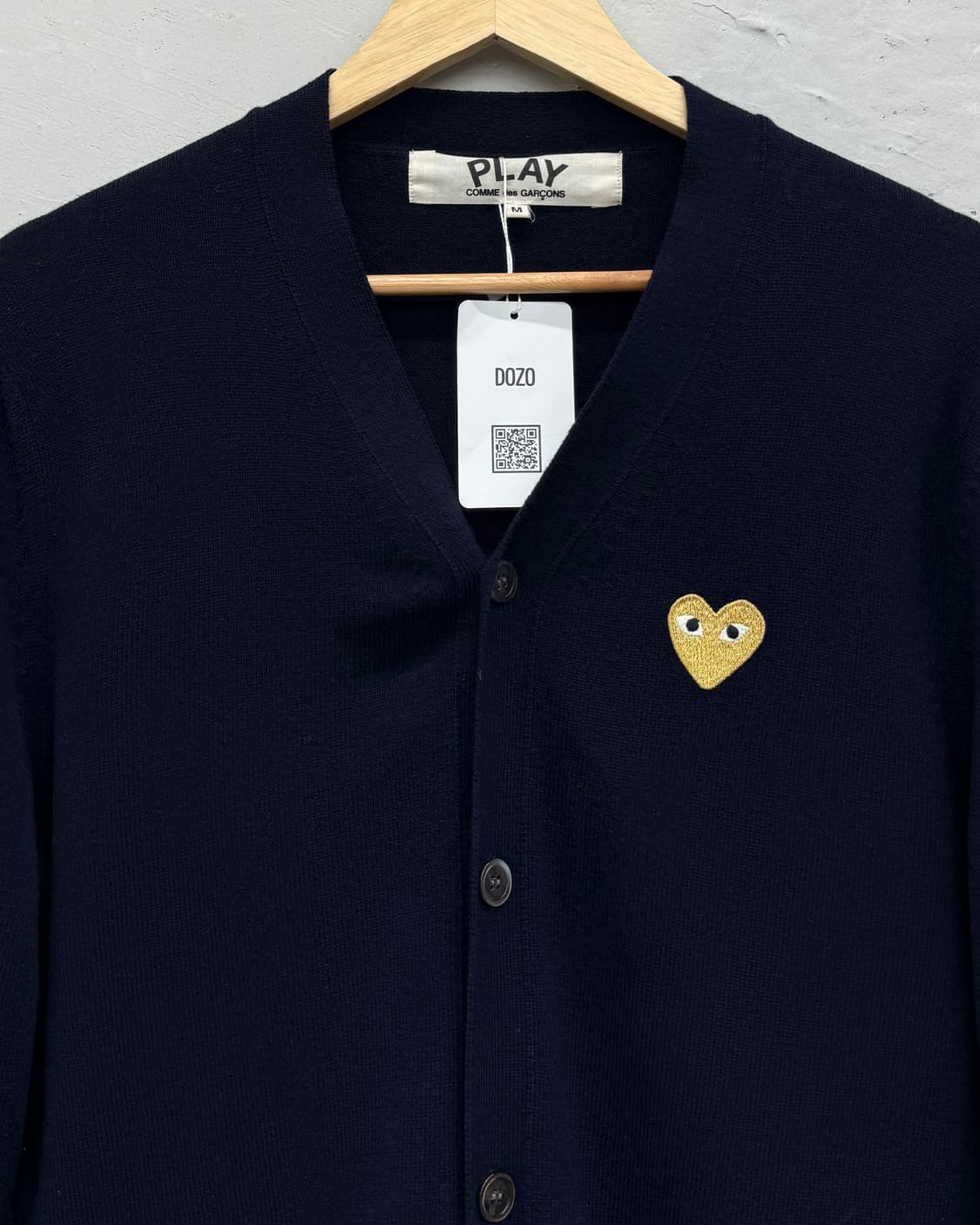 꼼데가르송 골드 와펜 울 니트 가디건 상품이미지2