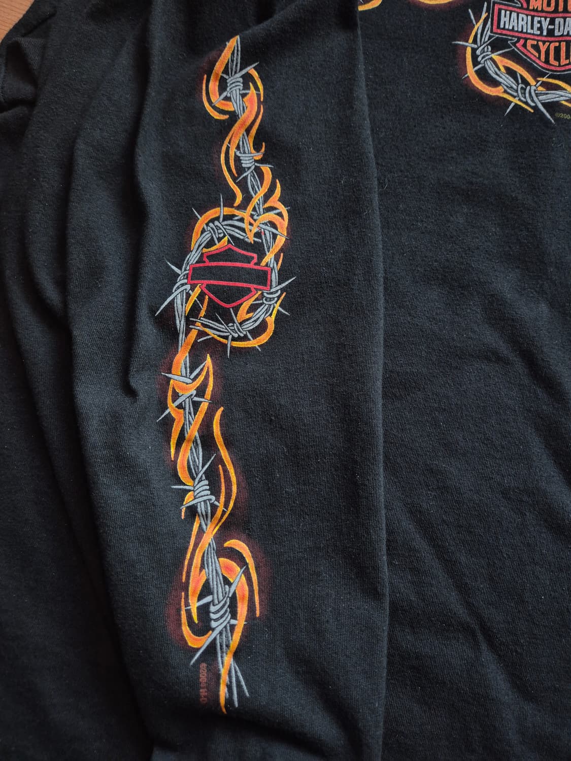 할리데이비슨 플레임 와이어 롱슬리브 XL 상품이미지5