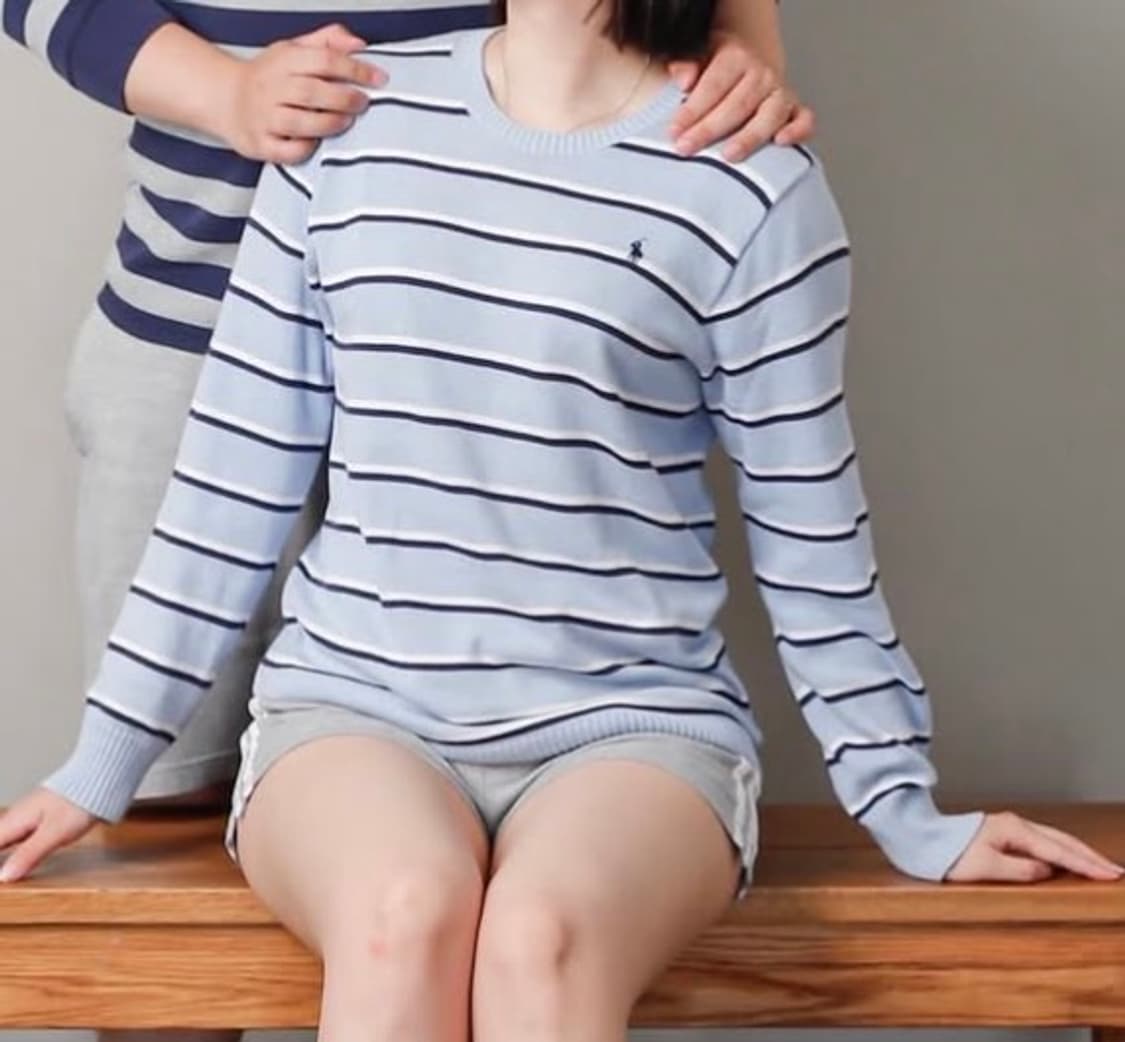 폴로 랄프로렌 스트라이프 연하늘 니트 상품이미지9