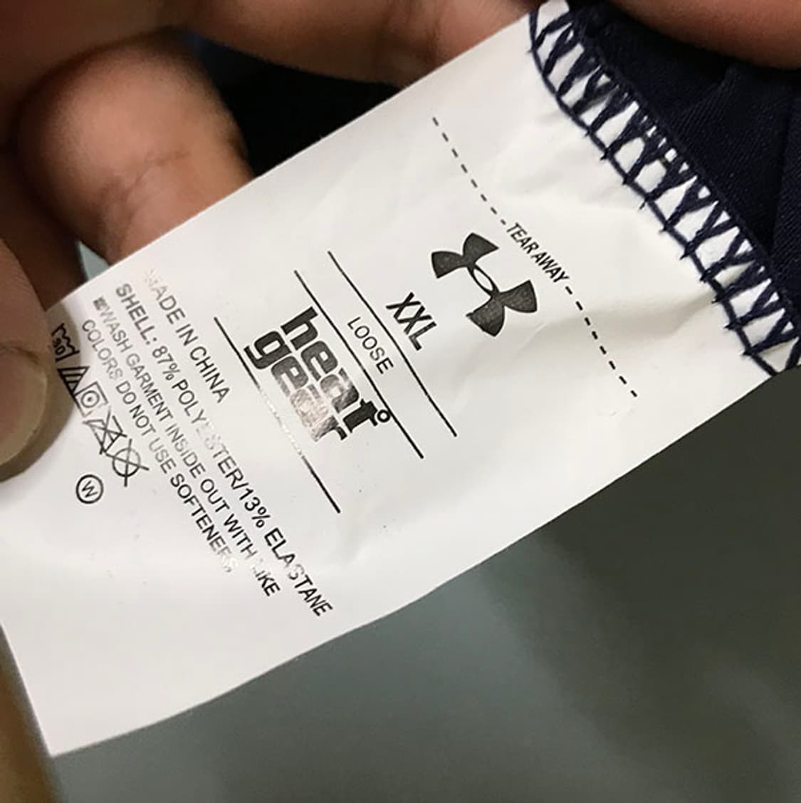 언더아머 남자 스포츠 반팔티셔츠 새상품 냉감 라운드넥 네이비 XL 105 상품이미지5