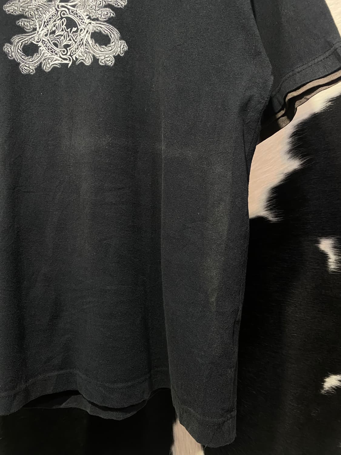 Collins 재패니즈 프린팅 디테일 레이어드 반팔 티셔츠 상품이미지5