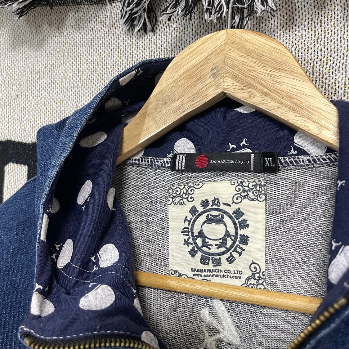 San maruich 일본 빈티지 데님 후드집업 상품이미지9
